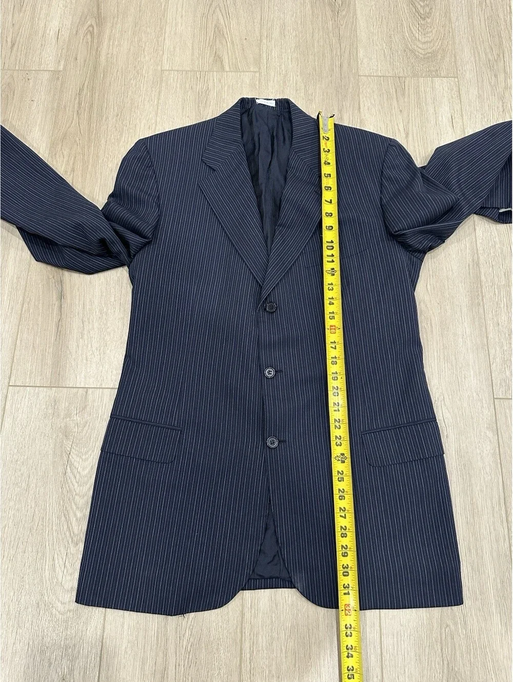 Brioni Striped Navy Blue Nomentano Pure Wool Men’s Sportcoat Size 38